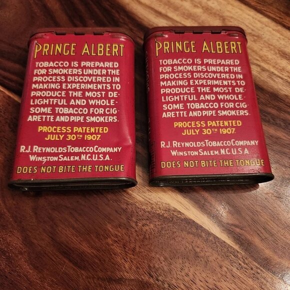 Lot of 3, EMPTY Prince Albert Tins & Hershey's Tin Bank. - Picture 10 of 13